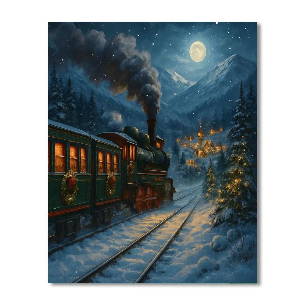 Midnight Train To Christmas Valley Numbered painting kits