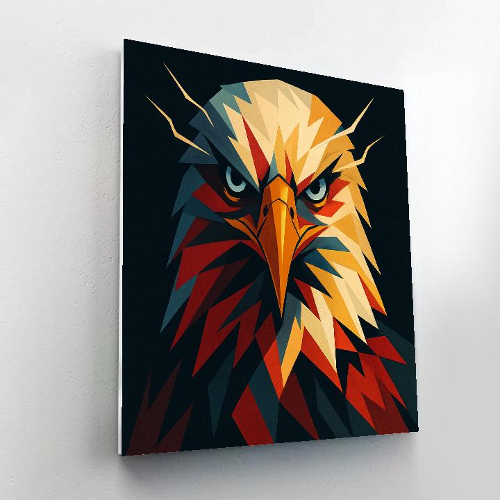 Chromatic Eagle Storm Focus Painting by numbers kit
