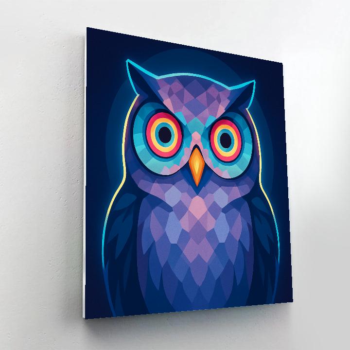 Prismatic Owl Midnight Oracle Numbered painting kits