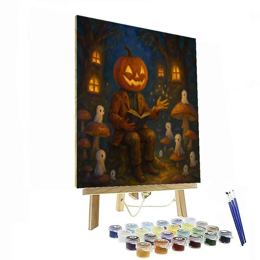 Mushroom Circle Storytime With Forest Spirits Paint by numbers kits