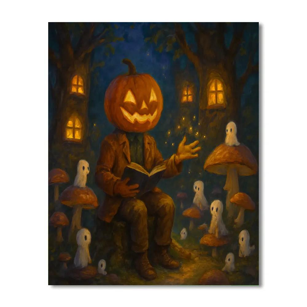 Mushroom Circle Storytime With Forest Spirits Paint by numbers kits