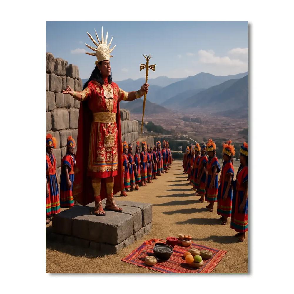Inti Raymi Inca Sun Festival In Cusco Number painting