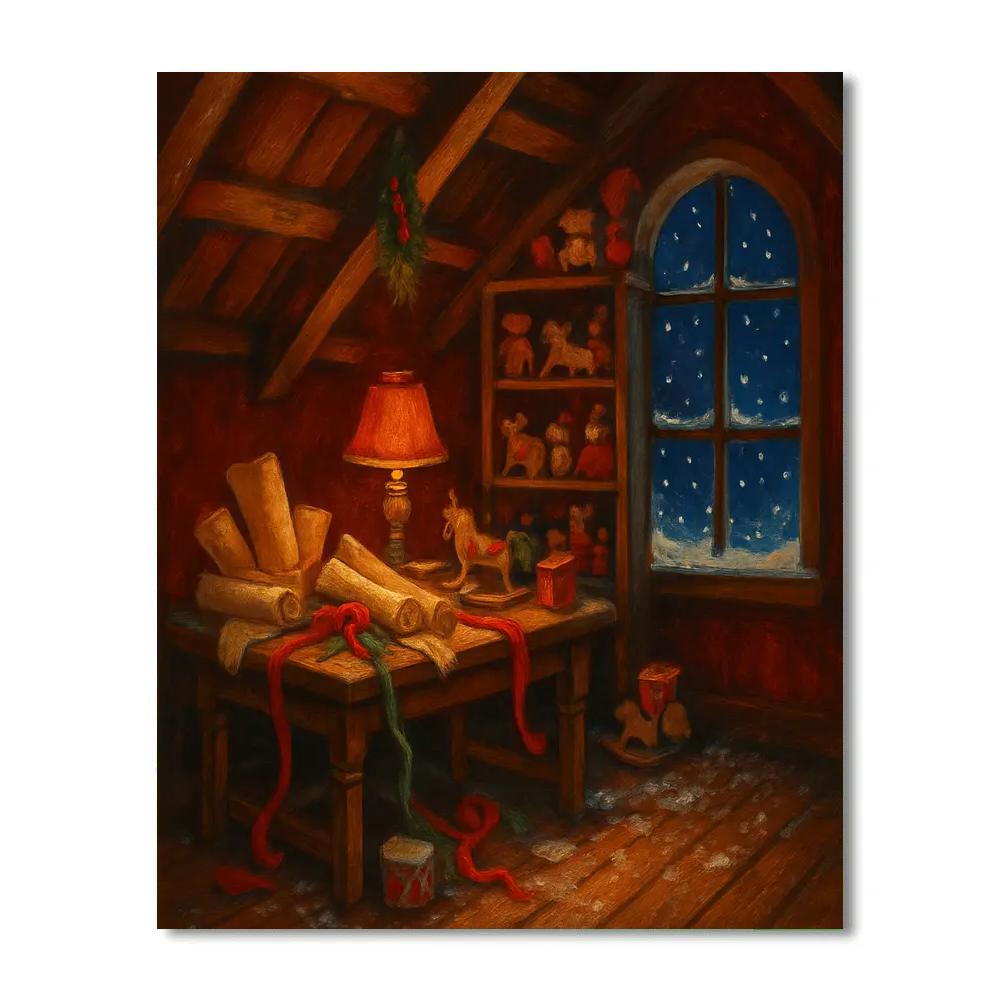 Midnight Gift Workshop In The Attic DIY paint by numbers