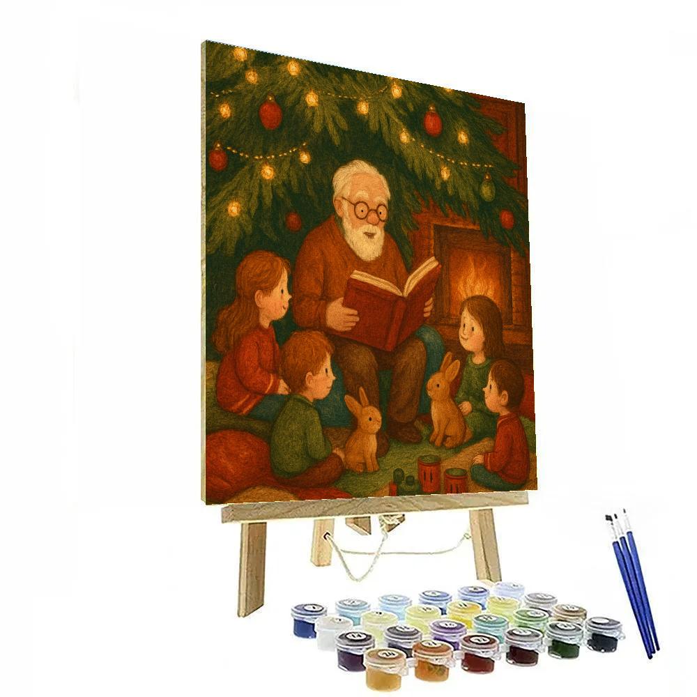 Holiday Story Time Under The Tree paint by numbers