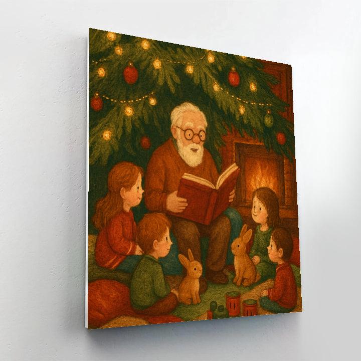Holiday Story Time Under The Tree paint by numbers