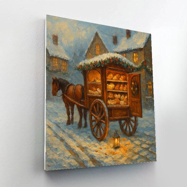 Midwinter Bakery Carriage In The Lane DIY paint by numbers