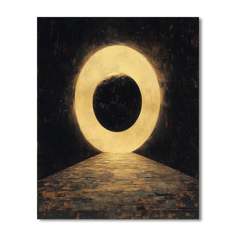 Caravaggio Inspired Planetary Eclipse Veil Numbered painting kits