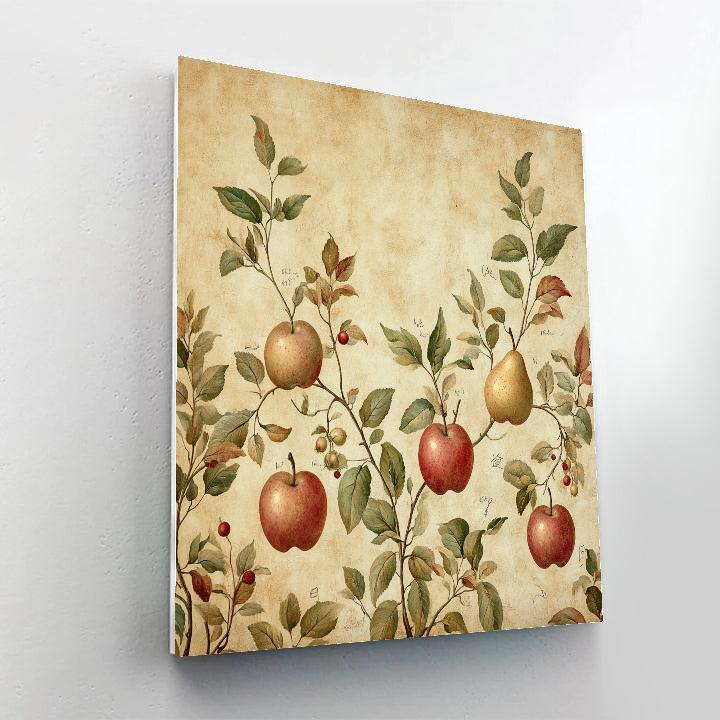 Leonardo Da Vinci Inspired Orchard Geometry painting number kit