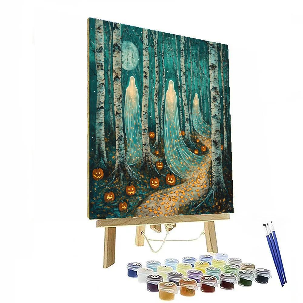 Forest Of Halloween Veilwalkers DIY paint by numbers