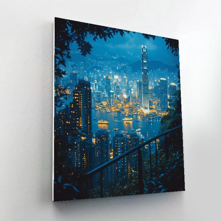 Skyline From Victoria Peak Hong Kong China Paint by numbers kits
