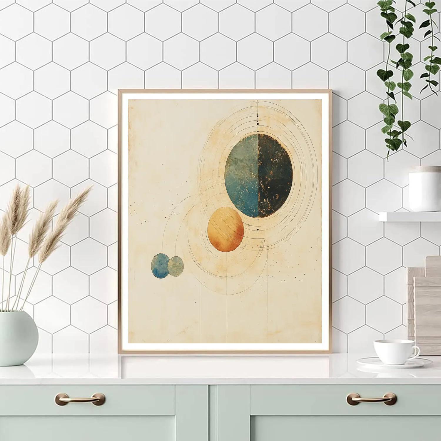 Leonardo Da Vinci Inspired Celestial Orbit Map Paint by numbers art