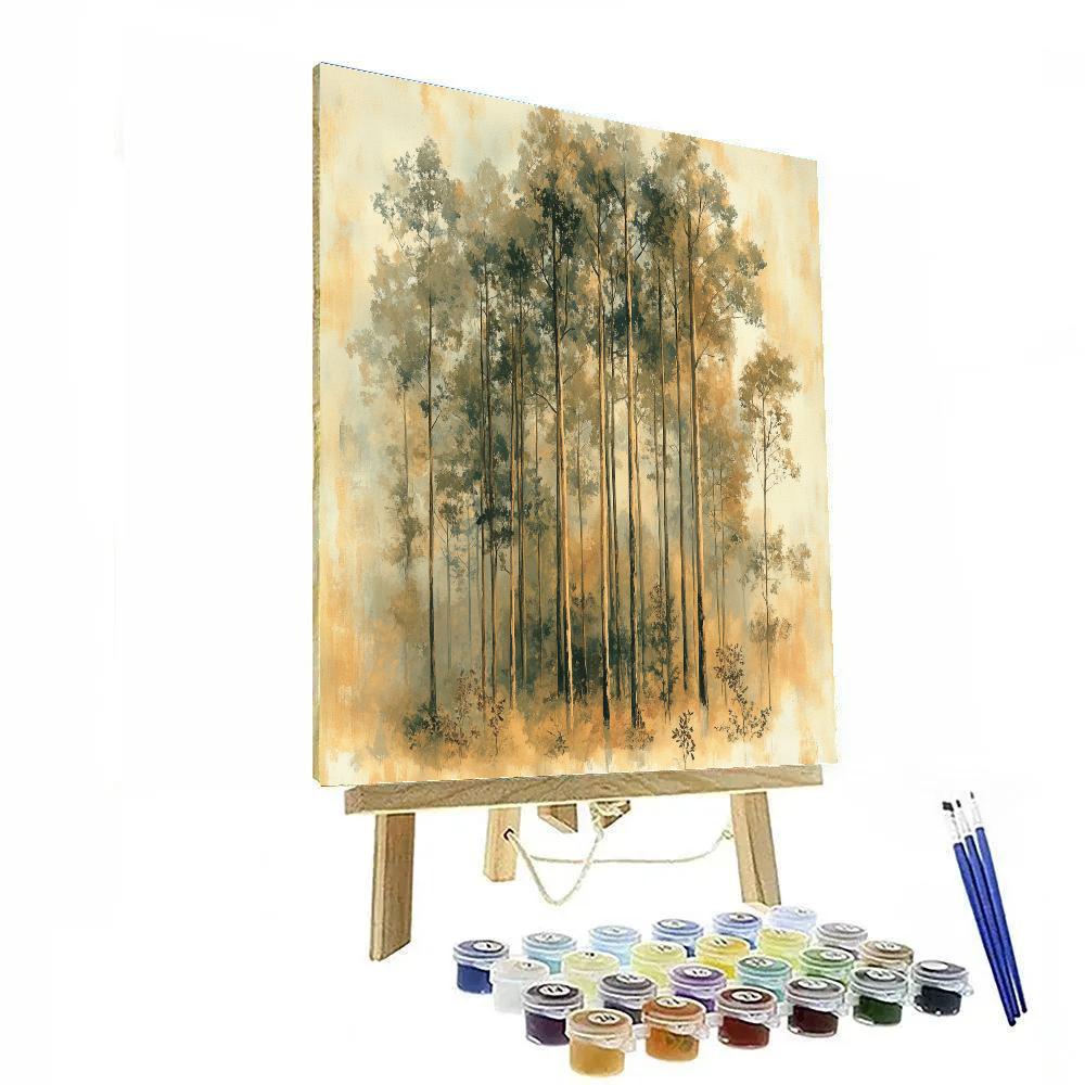 Leonardo Da Vinci Inspired Forest Veil paint by number