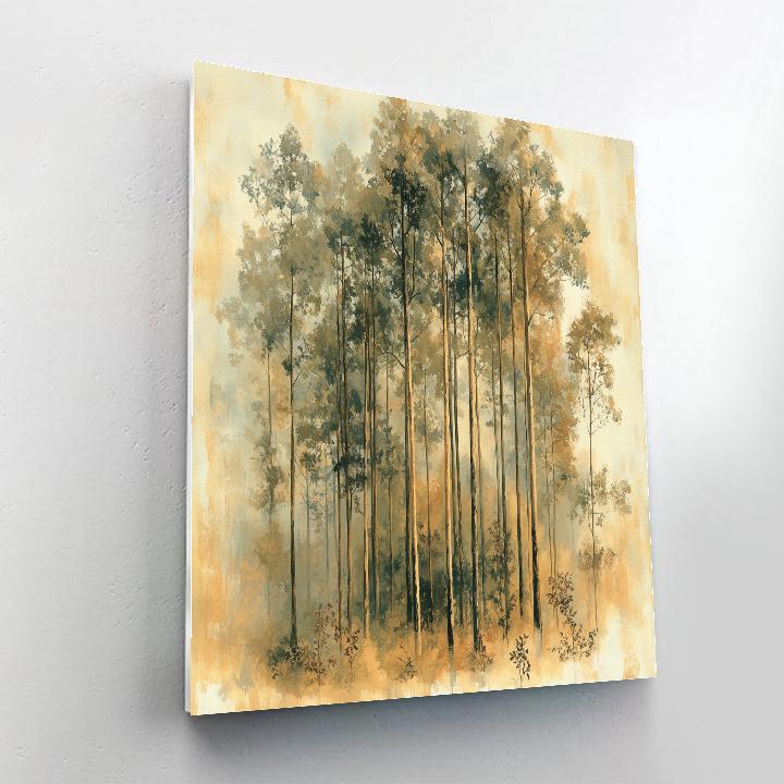 Leonardo Da Vinci Inspired Forest Veil paint by number