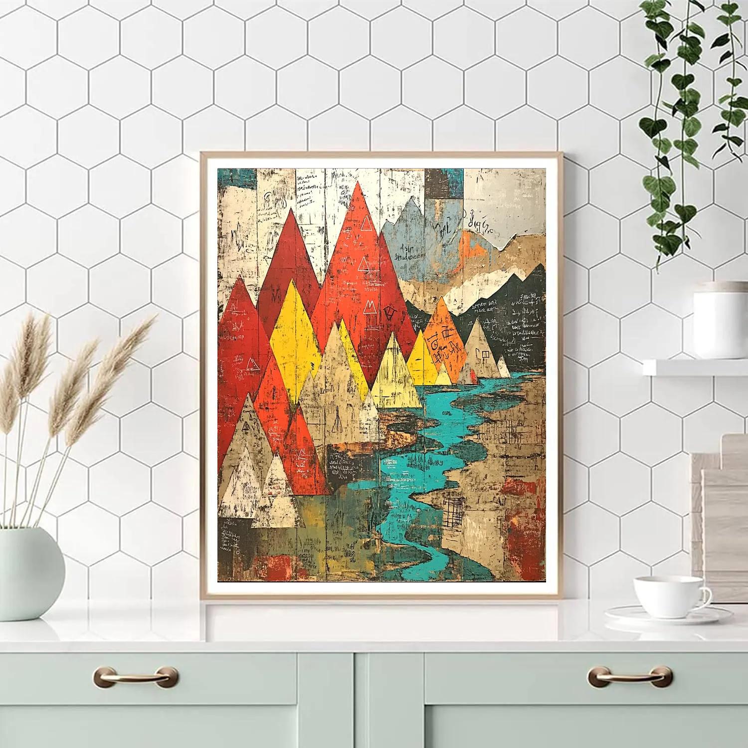 Jean-Michel Basquiat Inspired Eruption Of Inner Landscapes painting number kit