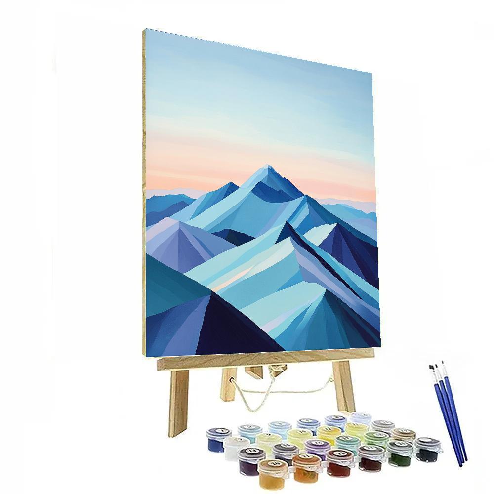 Paul Cézanne Inspired Crystalline Mountain Atmosphere Painting by numbers kit