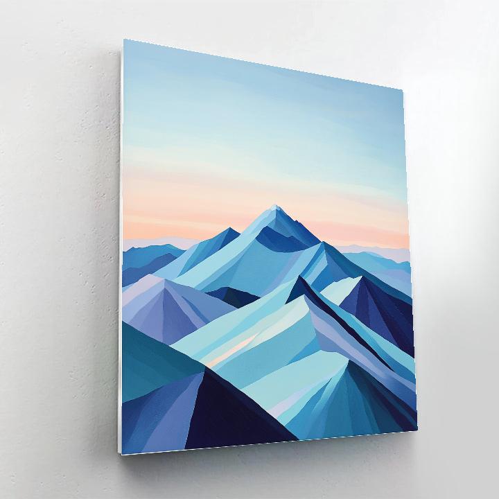 Paul Cézanne Inspired Crystalline Mountain Atmosphere Painting by numbers kit
