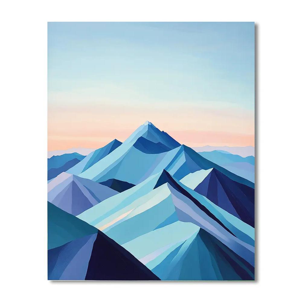 Paul Cézanne Inspired Crystalline Mountain Atmosphere Painting by numbers kit