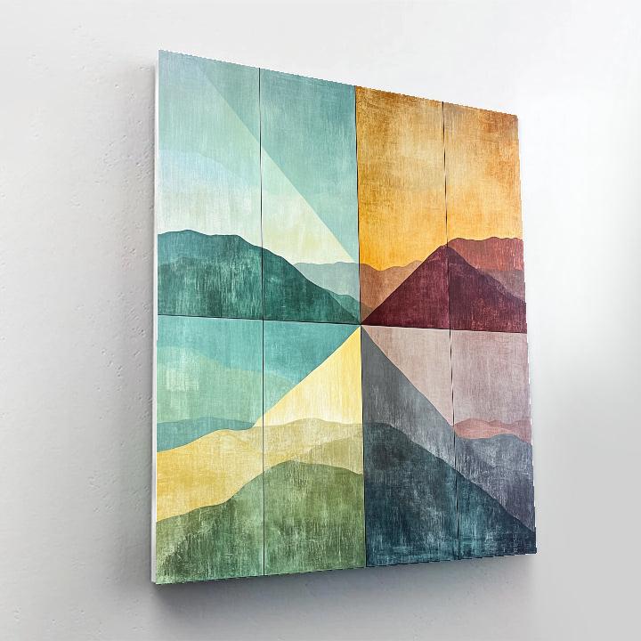 Paul Cézanne Inspired Seasons Of Color Planes Number painting