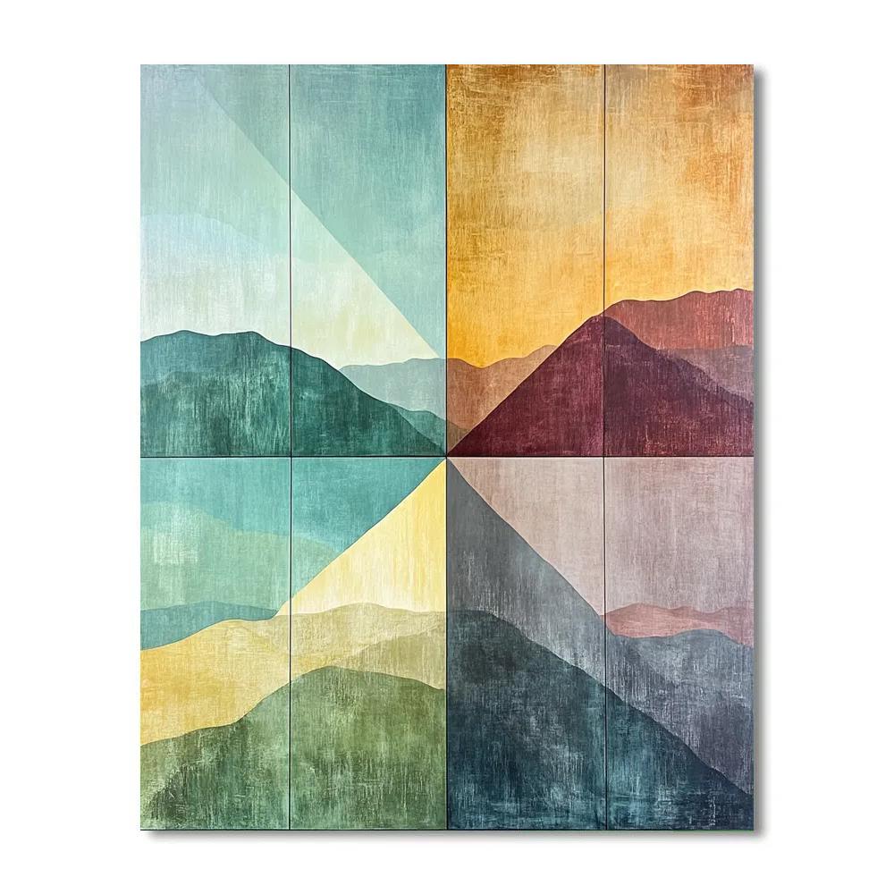 Paul Cézanne Inspired Seasons Of Color Planes Number painting