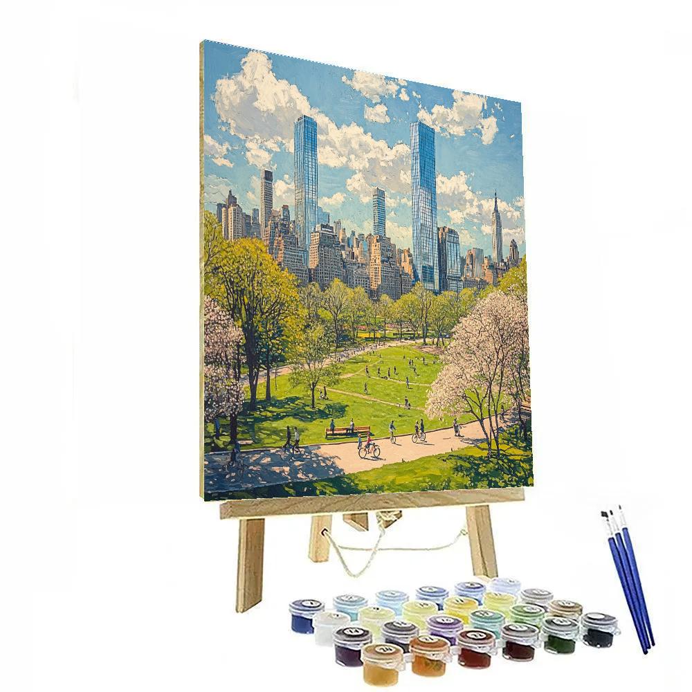 Central Park Skyline Edge New York United States paint by numbers