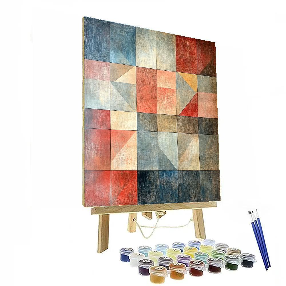 Paul Klee Inspired Chromatic Daydream Number painting