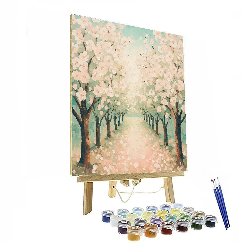 Claude Monet Inspired Spring Orchard In Bloom Numbered painting kits