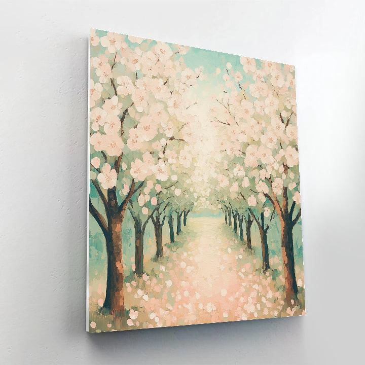 Claude Monet Inspired Spring Orchard In Bloom Numbered painting kits