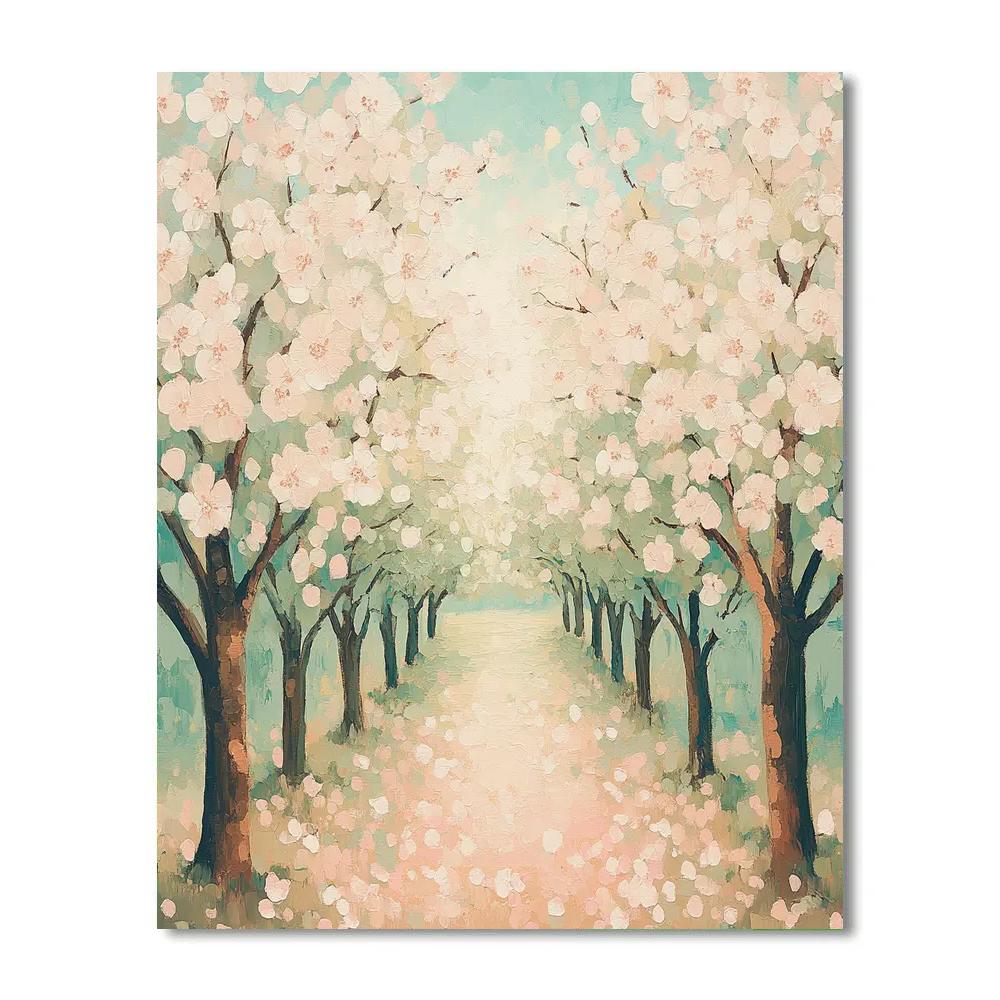 Claude Monet Inspired Spring Orchard In Bloom Numbered painting kits