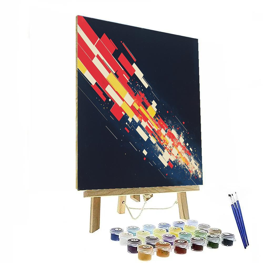 Kazimir Malevich Inspired Nebular Vector Fields paint by color