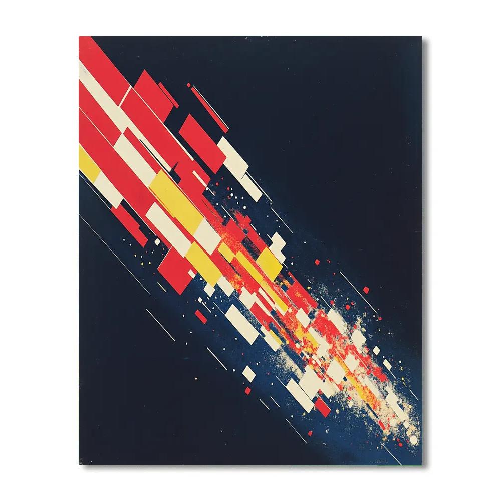 Kazimir Malevich Inspired Nebular Vector Fields paint by color