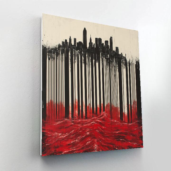 Banksy Inspired Drowned Horizons Numbered painting kits