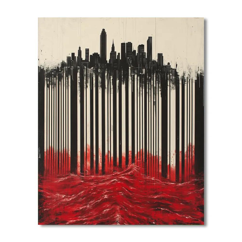 Banksy Inspired Drowned Horizons Numbered painting kits