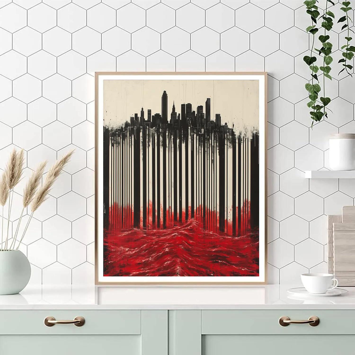 Banksy Inspired Drowned Horizons Numbered painting kits