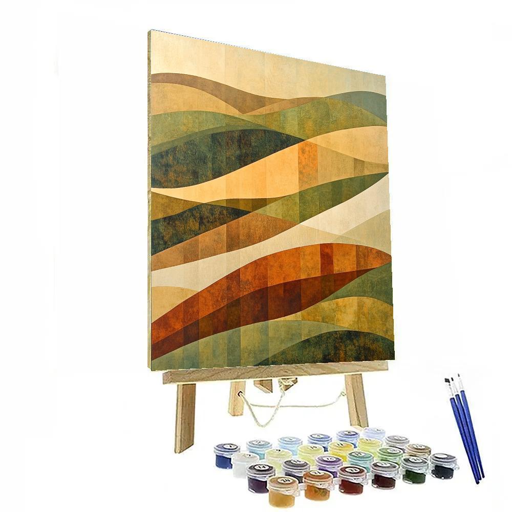 Paul Klee Inspired Rhythms Of An Unknown Landscape Painting by numbers kit