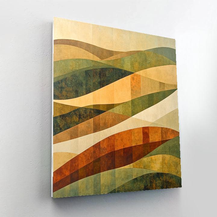 Paul Klee Inspired Rhythms Of An Unknown Landscape Painting by numbers kit