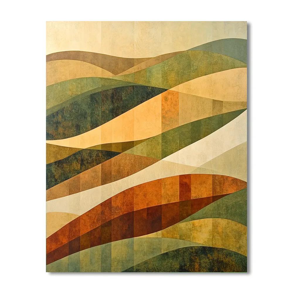 Paul Klee Inspired Rhythms Of An Unknown Landscape Painting by numbers kit