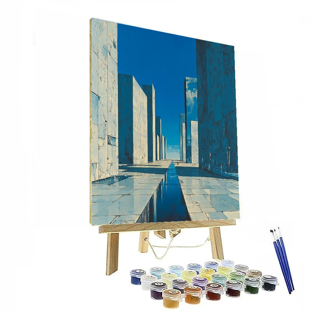 Salvador Dali Inspired Melting Cityscape Painting by numbers kit
