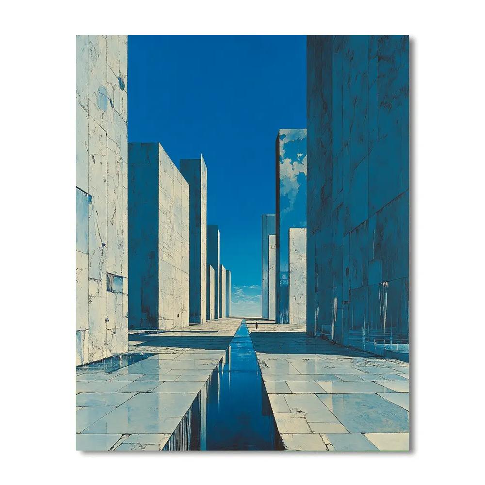 Salvador Dali Inspired Melting Cityscape Painting by numbers kit