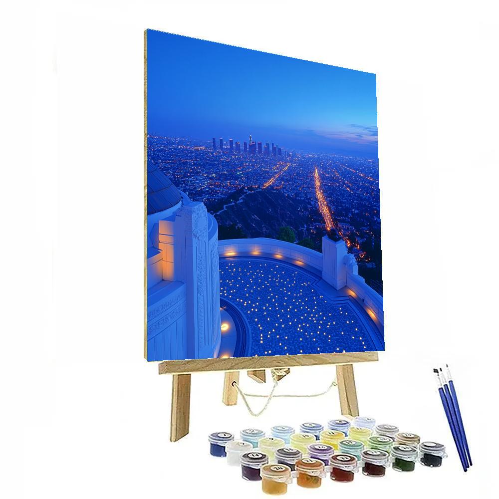 Griffith Observatory City View Los Angeles United States Paint by numbers art
