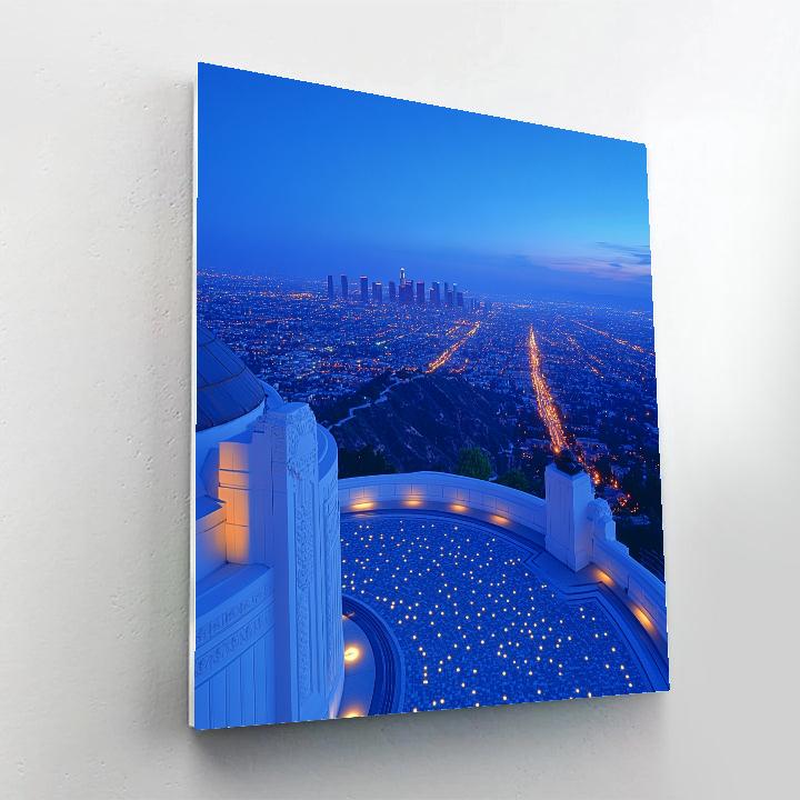 Griffith Observatory City View Los Angeles United States Paint by numbers art
