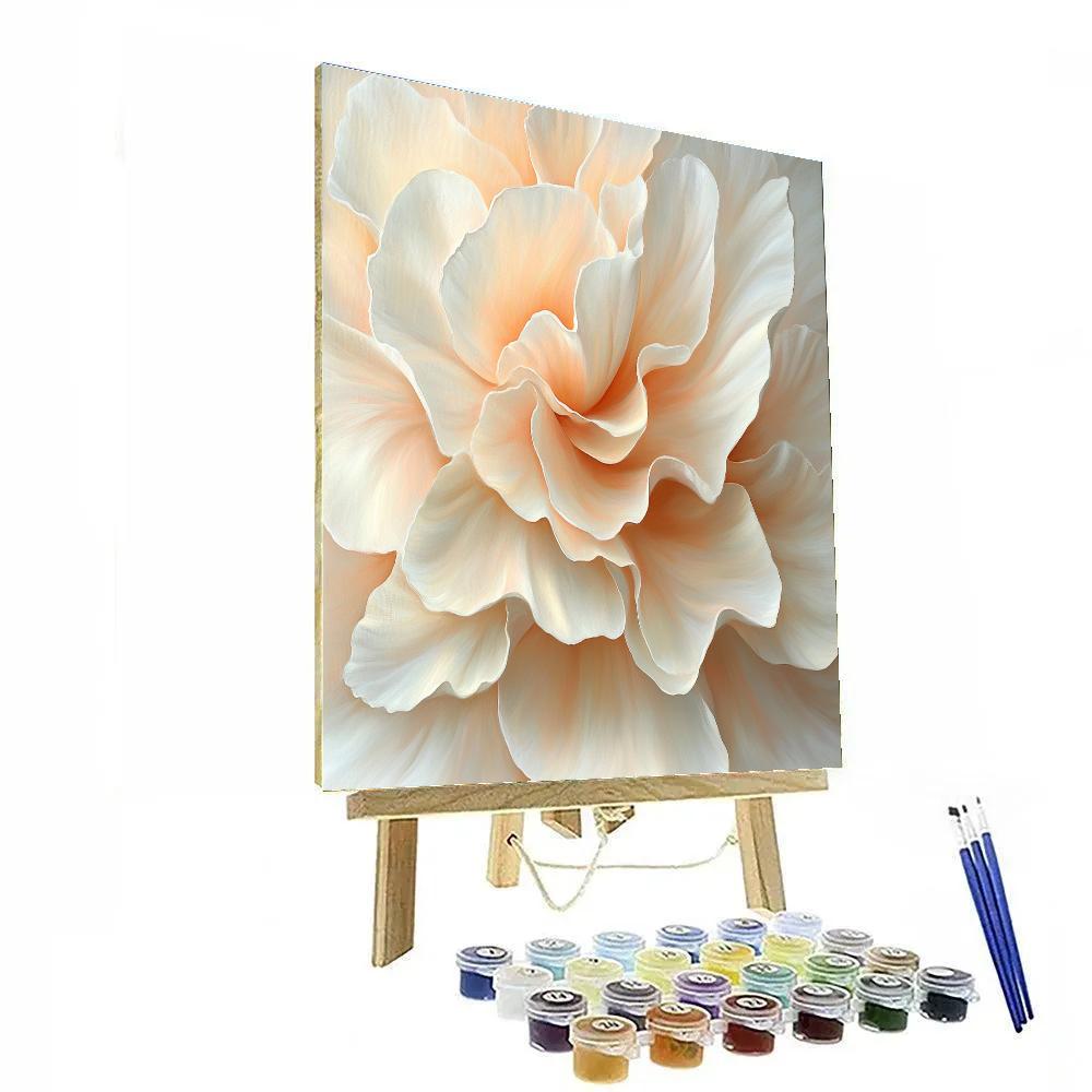 Georgia OKeeffe Inspired Ivory Petal Canyon Bloom Painting by numbers kit
