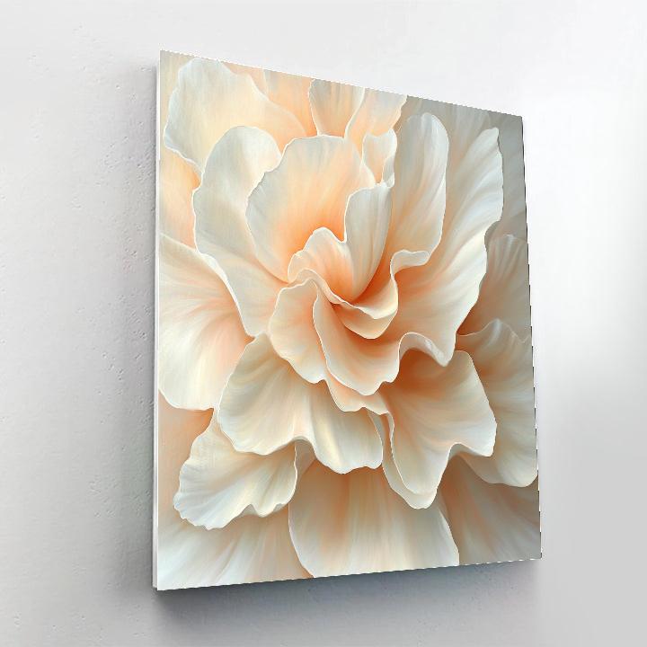 Georgia OKeeffe Inspired Ivory Petal Canyon Bloom Painting by numbers kit
