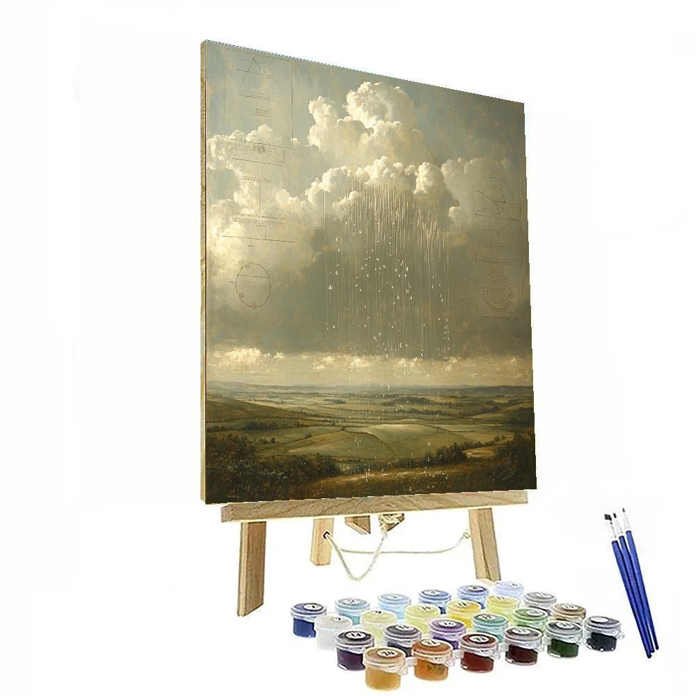 Leonardo Da Vinci Inspired Rainfall Study paint by number