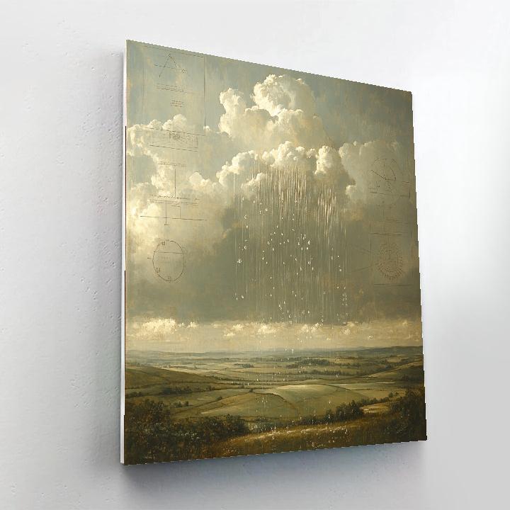 Leonardo Da Vinci Inspired Rainfall Study paint by number
