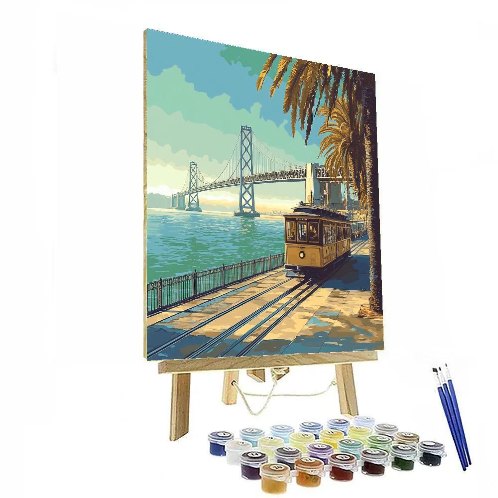 Bay Bridge From Embarcadero San Francisco United States Paint by numbers art