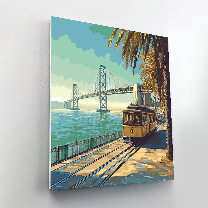 Bay Bridge From Embarcadero San Francisco United States Paint by numbers art