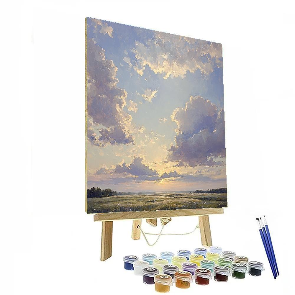 Leonardo Da Vinci Inspired Evening Cloud Study Paint by numbers kits
