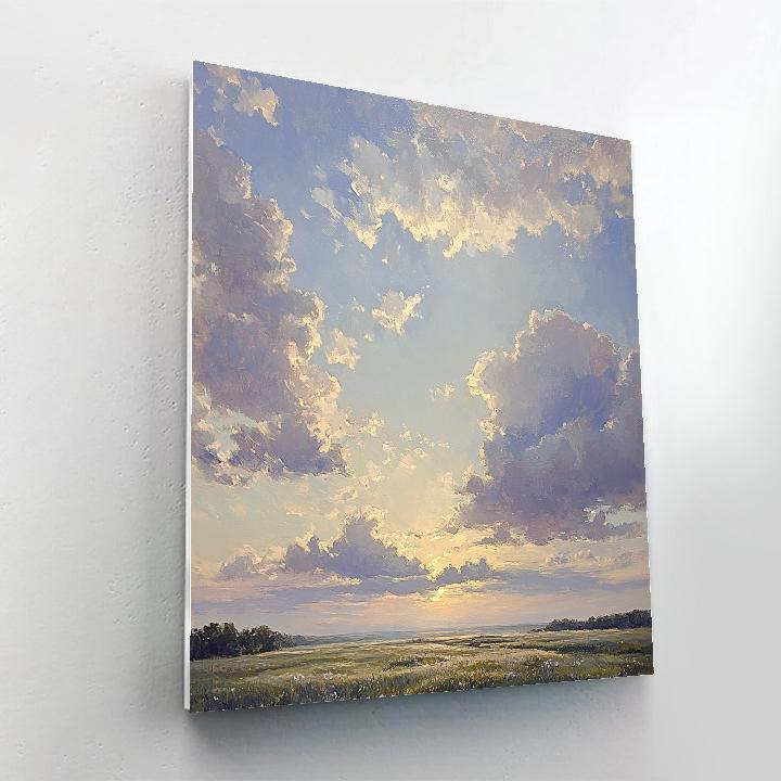 Leonardo Da Vinci Inspired Evening Cloud Study Paint by numbers kits
