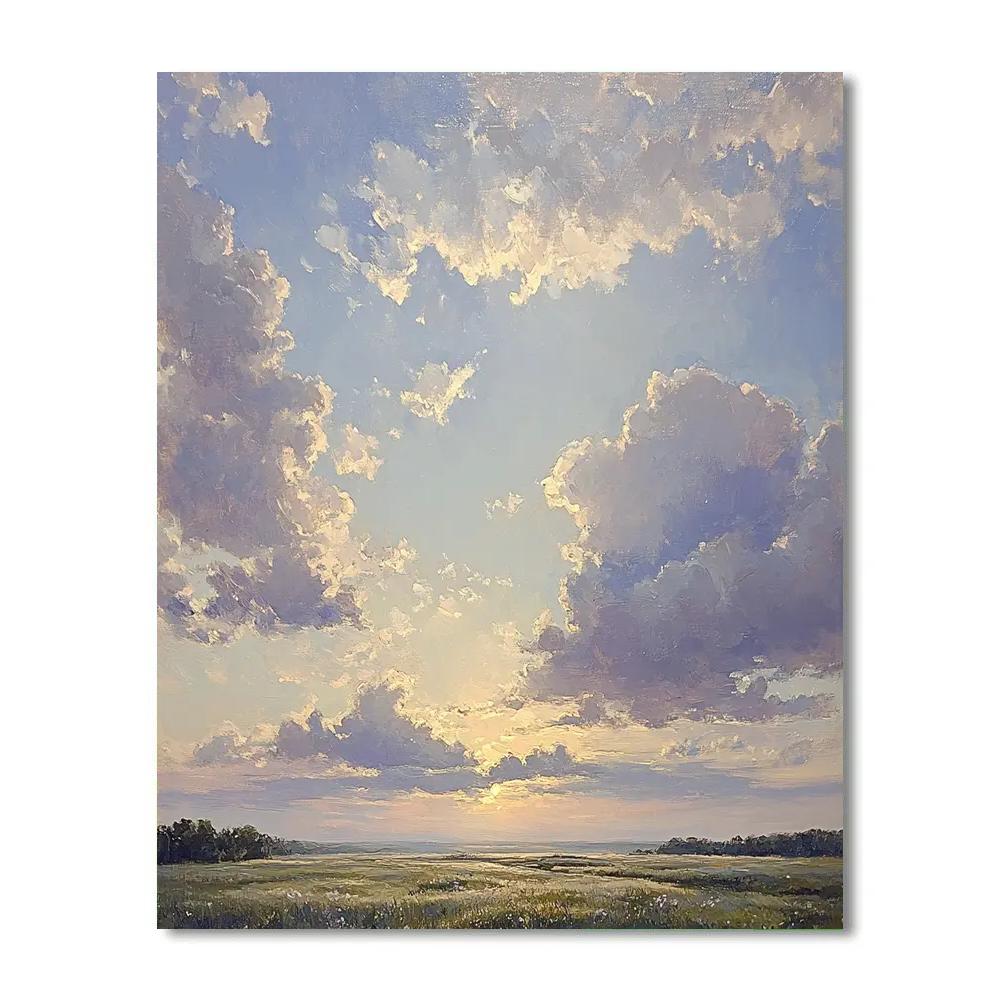 Leonardo Da Vinci Inspired Evening Cloud Study Paint by numbers kits