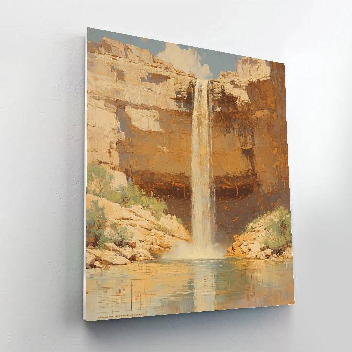 Leonardo Da Vinci Inspired Silent Waterfall Paint by numbers kits